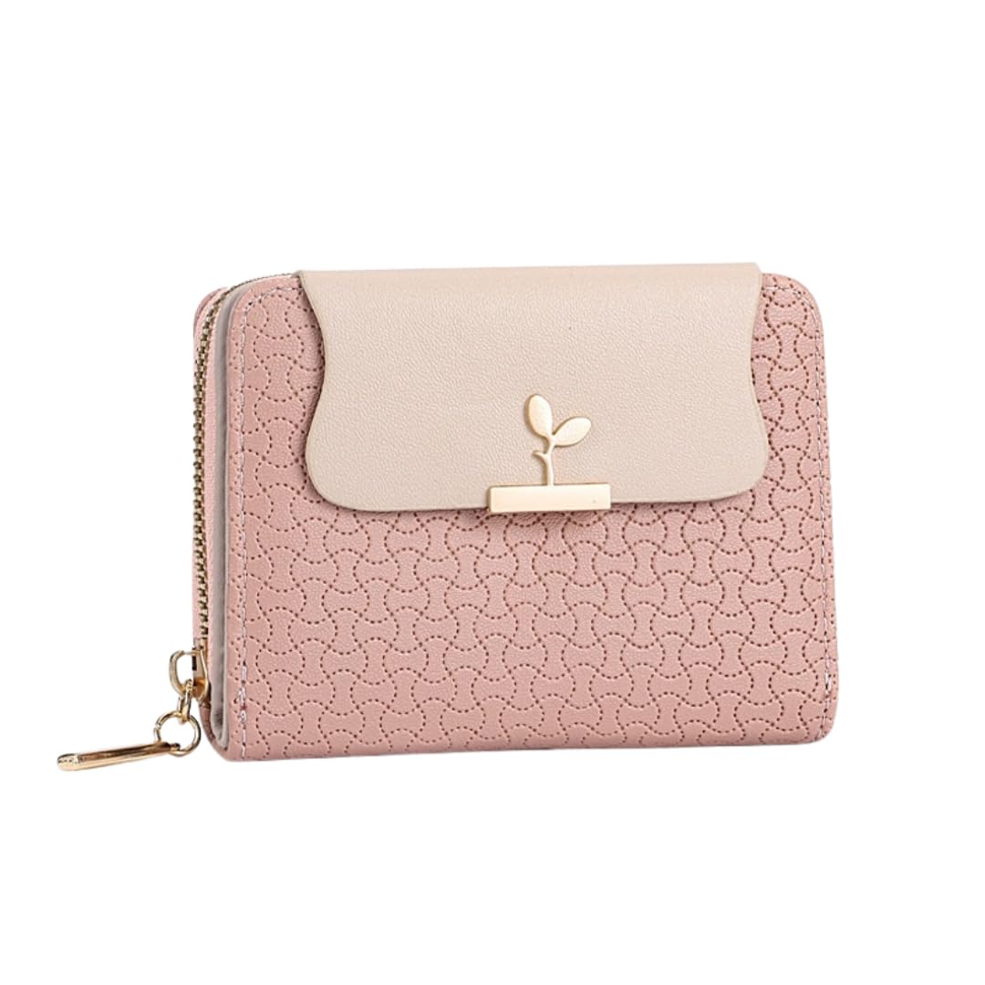 TYPIFY® Women Wallet – Stylish Ladies Purse, Hand Clutch & Card Holder | Premium PU Leather Purse for Women & Girls | Gift for Her (Pink)