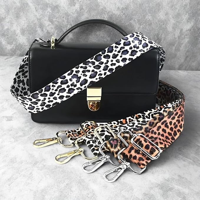 TYPIFY® Printed Adjustable Shoulder Sling Bag Strap, Wide Crossbody Bags Replacement Broad Straps with Golden Metal Hooks, Fashion Handbag Accessories, Strap Sling Bags