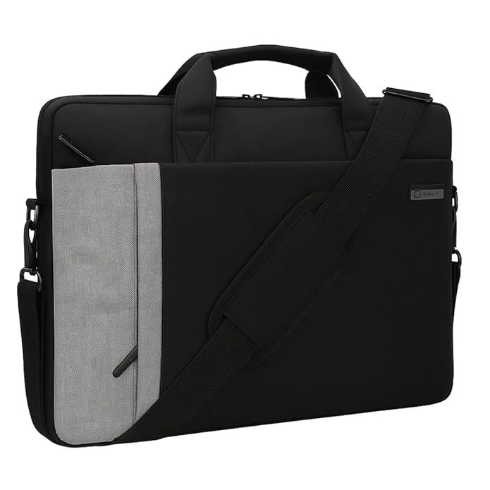 TYPIFY Office Laptop Bag for Men & Women – Slim, Stylish Shoulder Bag with Laptop Compartment | Lightweight Professional Briefcase Office Use Bag for 14-15.6 inch Laptops – Travel Friendly