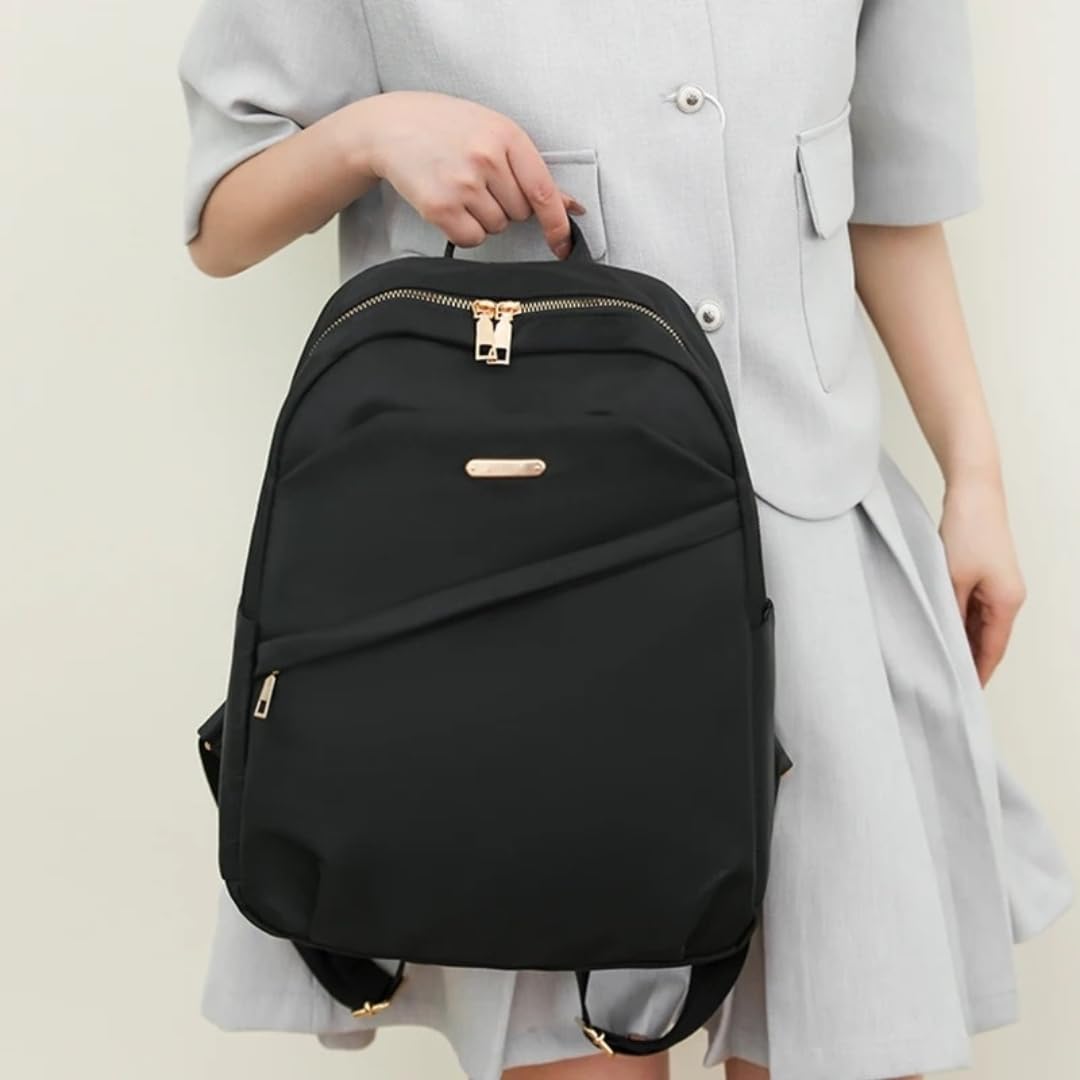 TYPIFY Backpack for Women,School & College Bag, Black Travel Girls Bags, Stylish Latest
