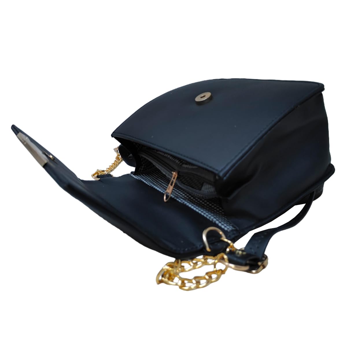 TYPIFY Chic Women's Floral Print Sling Messenger Bag-Stylish Girl's Crossbody Purse For Everyday Elegance, Black
