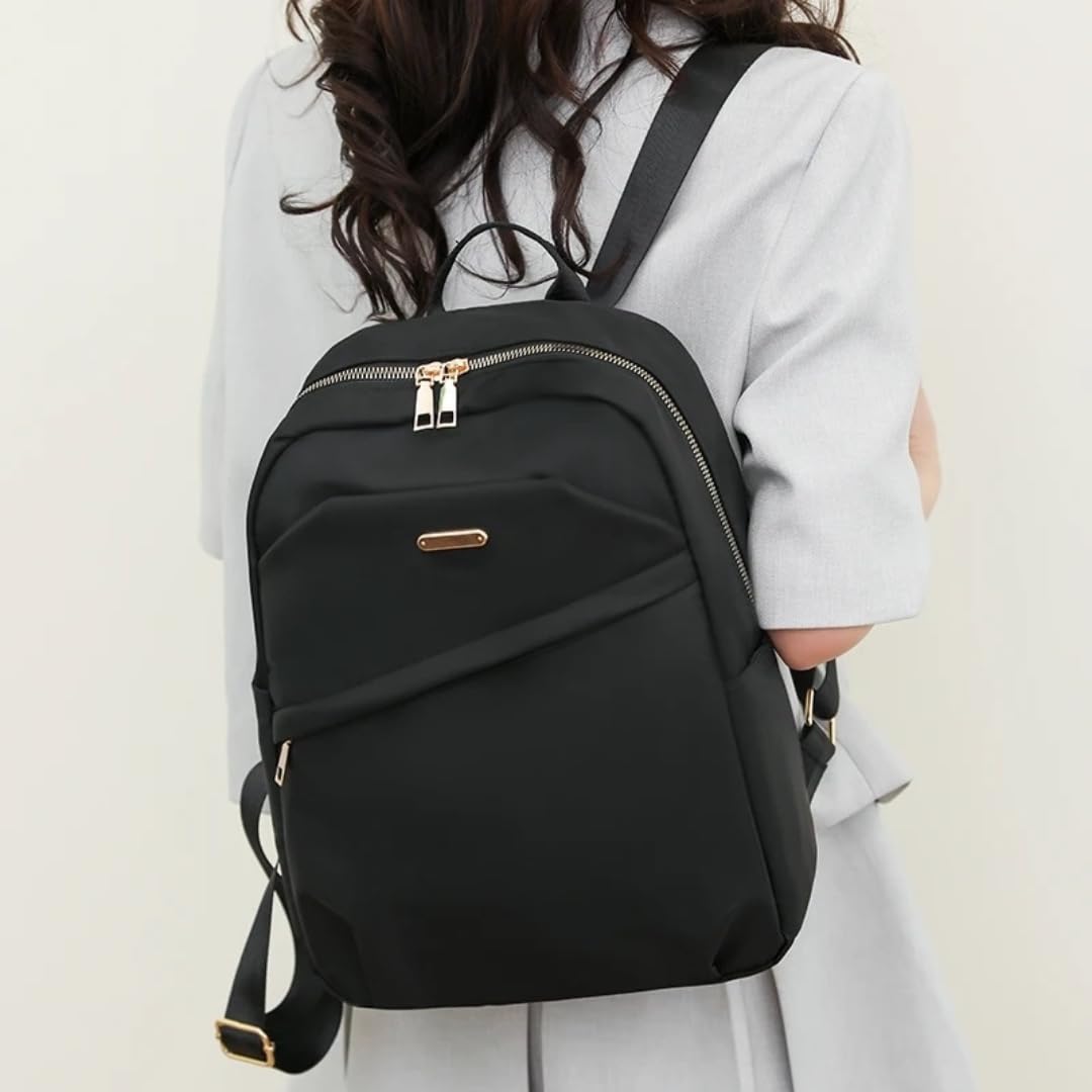 TYPIFY Backpack for Women,School & College Bag, Black Travel Girls Bags, Stylish Latest