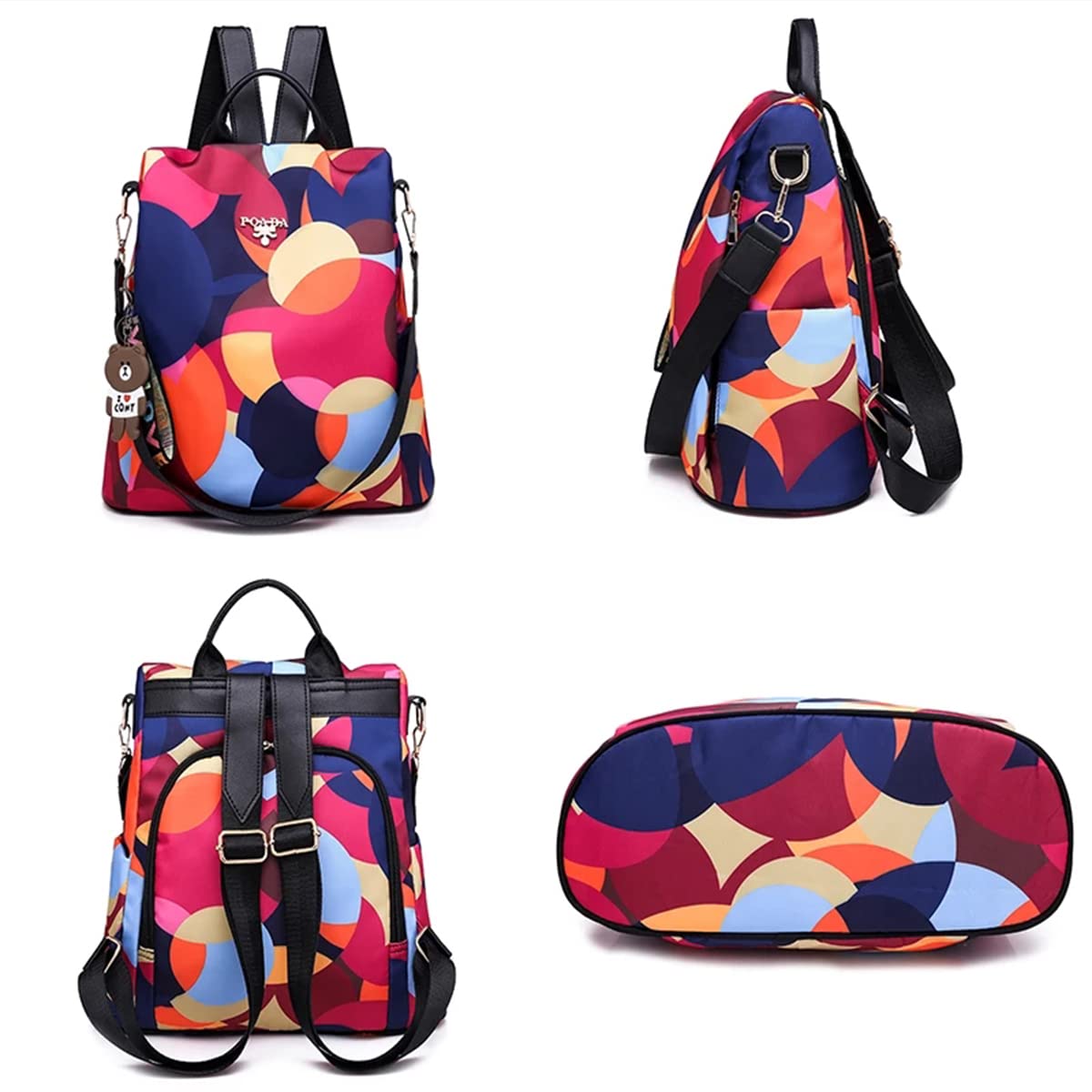 TYPIFY® Trending Modern Oxford Antitheft Women Girls Trendy College Bag Travel Casual Backpack Gift for Het
