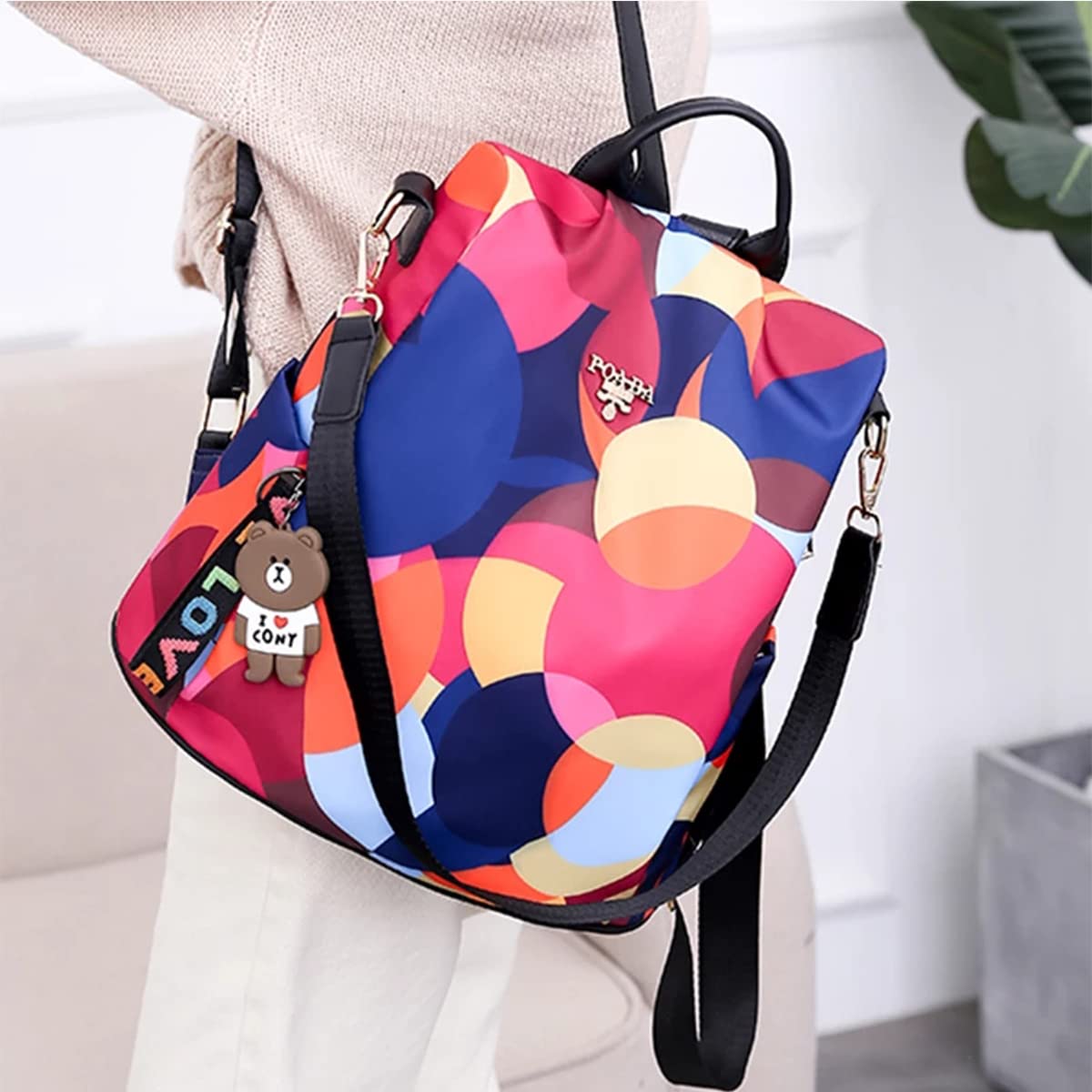 TYPIFY® Trending Modern Oxford Antitheft Women Girls Trendy College Bag Travel Casual Backpack Gift for Het