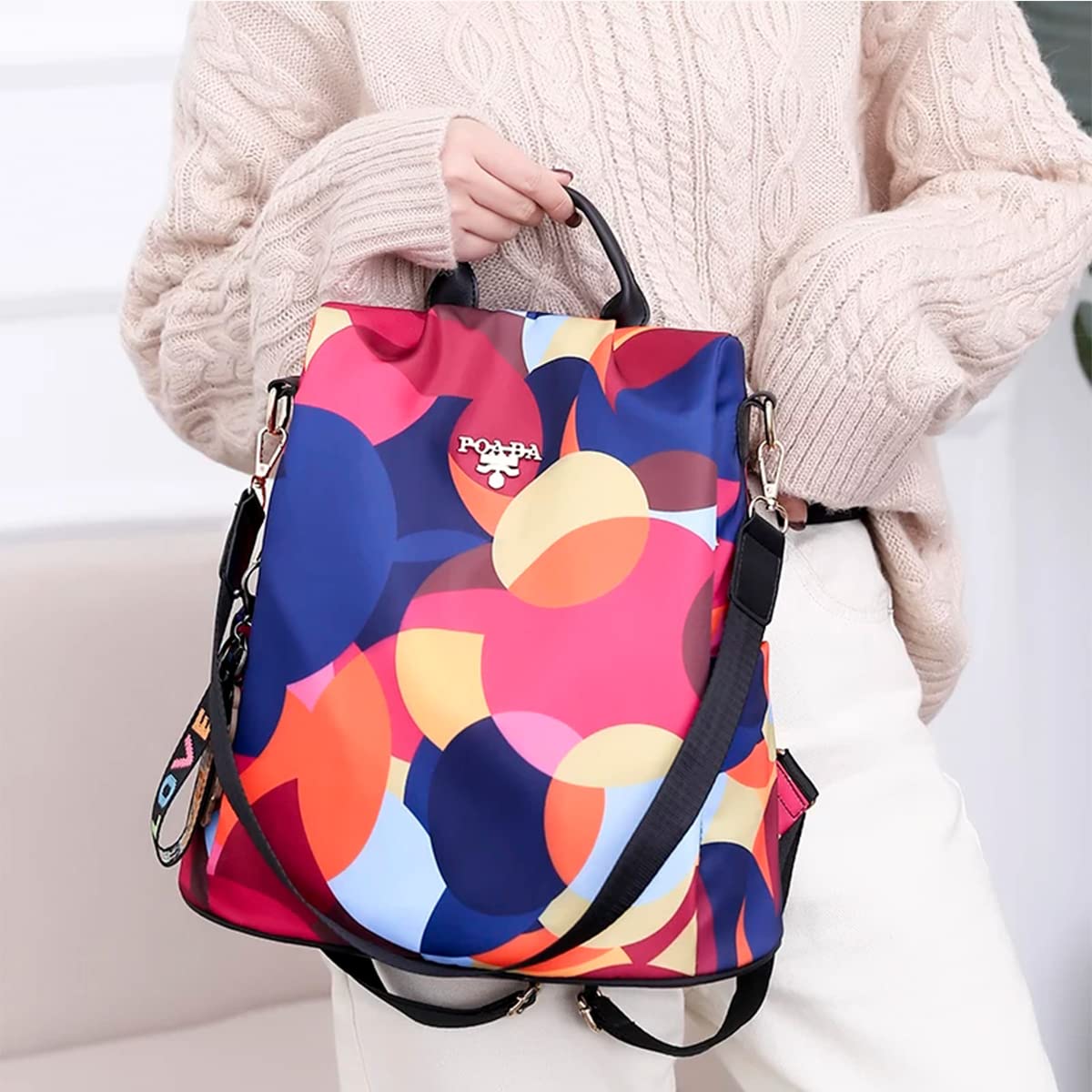 TYPIFY® Trending Modern Oxford Antitheft Women Girls Trendy College Bag Travel Casual Backpack Gift for Het