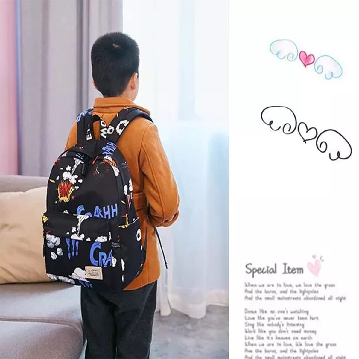 TYPIFY® Multi-Purpose Printed Women Backpack : Latest Luxury Printed Shoulder Leisure Travel Bag student college girls school Bag