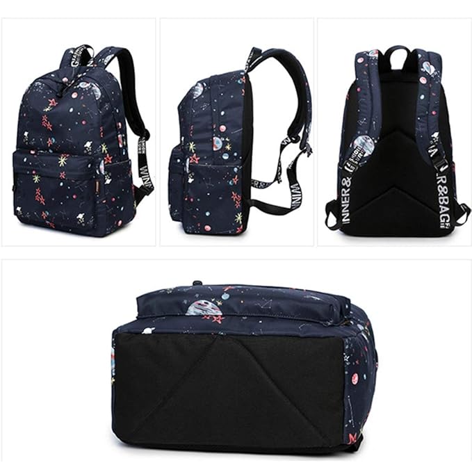 Stylish Unisex Backpack with Laptop Compartment – Star Cosmic Design | Spacious School, Travel, College & Office Bag for Students, Teens and Adults (Copy) (Copy) (Copy)