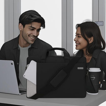 TYPIFY Office Laptop Bag for Men & Women – Slim, Stylish Shoulder Bag with Laptop Compartment | Lightweight Professional Briefcase Office Use Bag for 14-15.6 inch Laptops – Travel Friendly