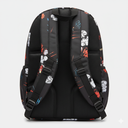 Stylish Unisex Backpack with Laptop Compartment – Comic Print Design | Spacious School, Travel, College & Office Bag for Students, Teens and Adults (Copy)