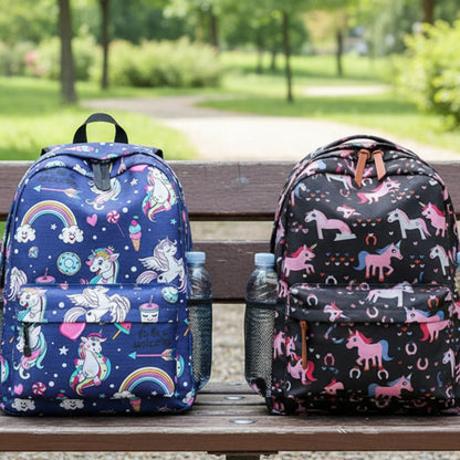 Stylish Unisex Backpack with Laptop Compartment – Blue Unicorn Design | Spacious School, Travel, College & Office Bag for Students, Teens and Adults (Copy)