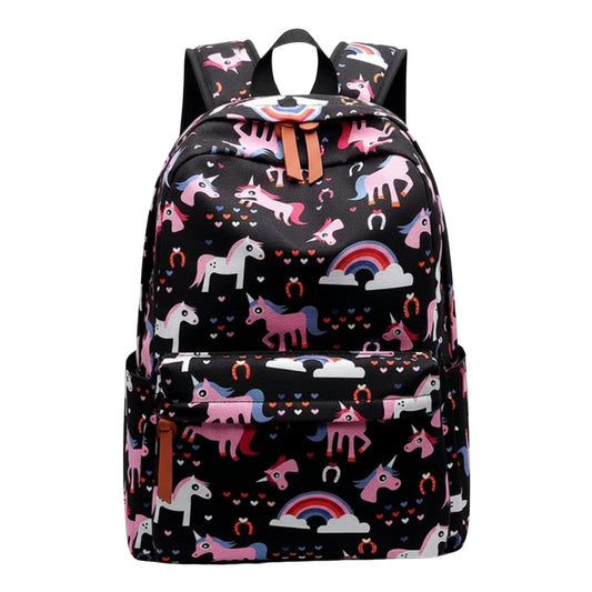 Stylish Unisex Backpack with Laptop Compartment – Black Unicorn | Spacious School, Travel, College & Office Bag for Students, Teens and Adults (Copy) (Copy)