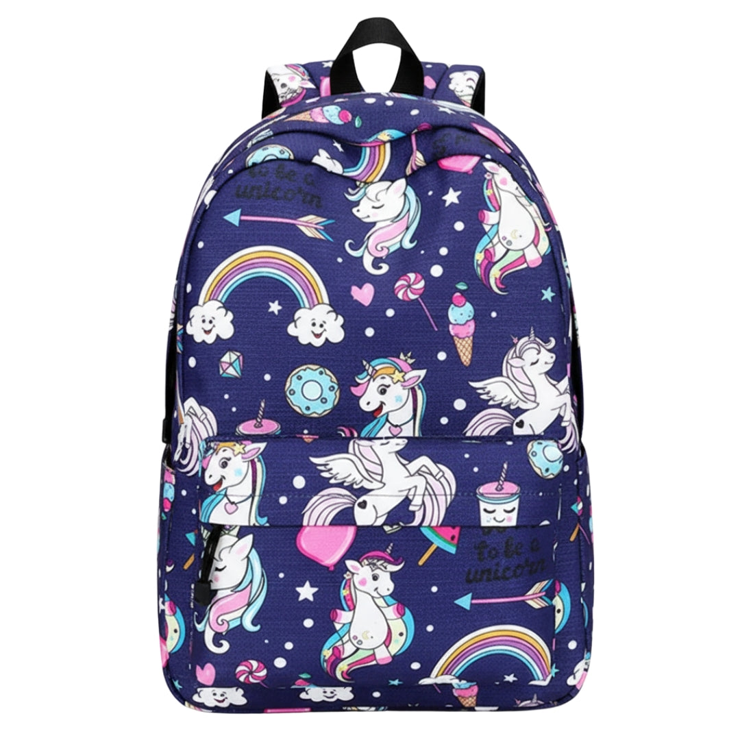 Stylish Unisex Backpack with Laptop Compartment – Blue Unicorn Design | Spacious School, Travel, College & Office Bag for Students, Teens and Adults (Copy)